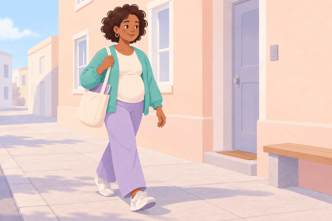 Illustration about week 14 of pregnancy