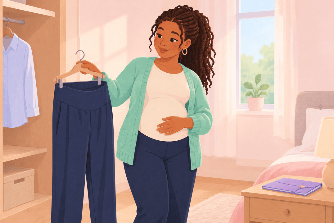Illustration about week 15 of pregnancy