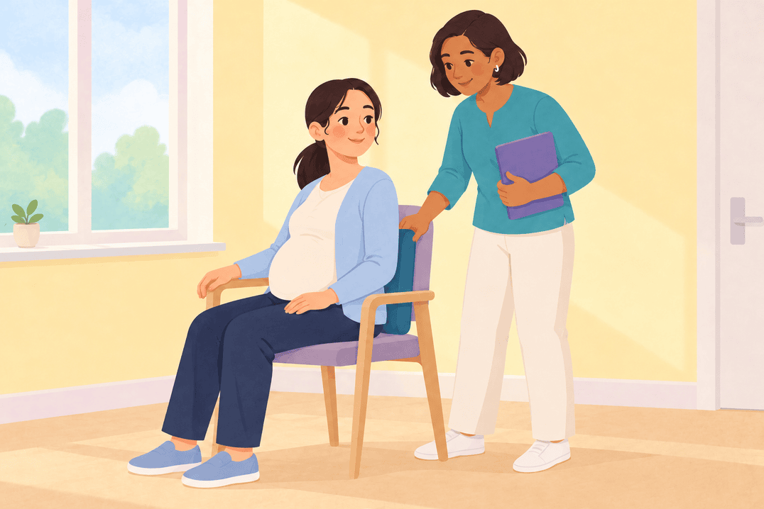 Illustration about week 22 of pregnancy