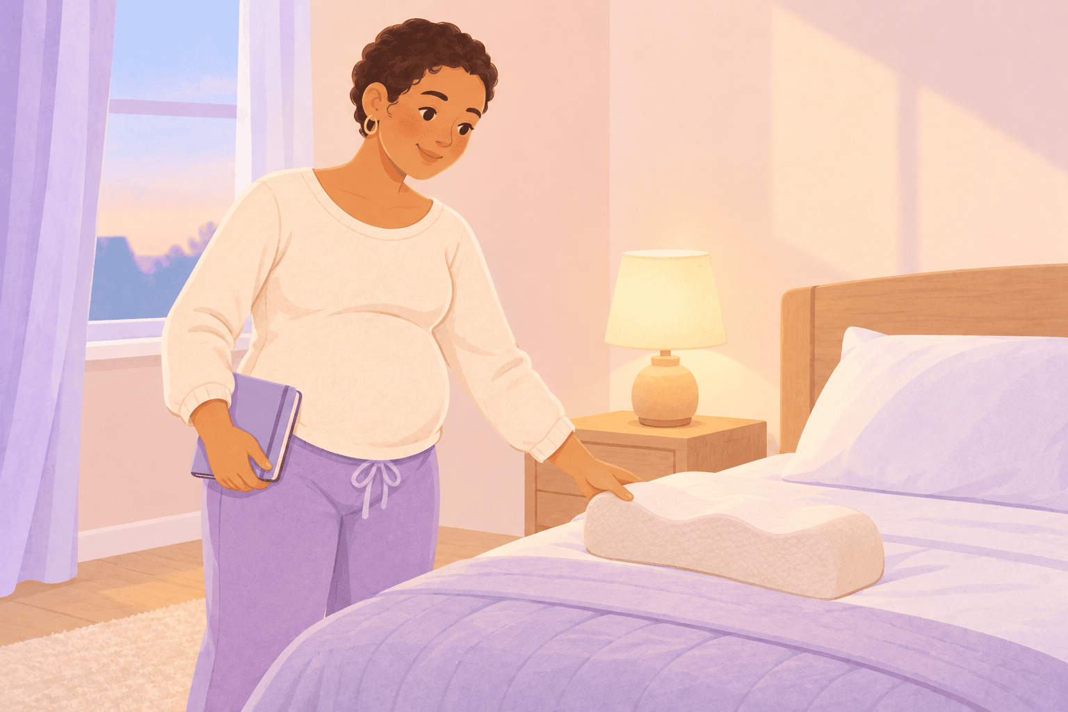 Illustration about week 26 of pregnancy