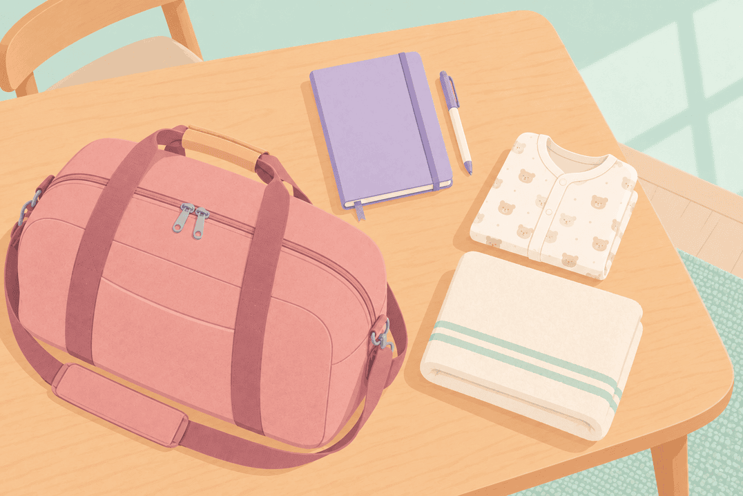 Illustration about week 35 of pregnancy