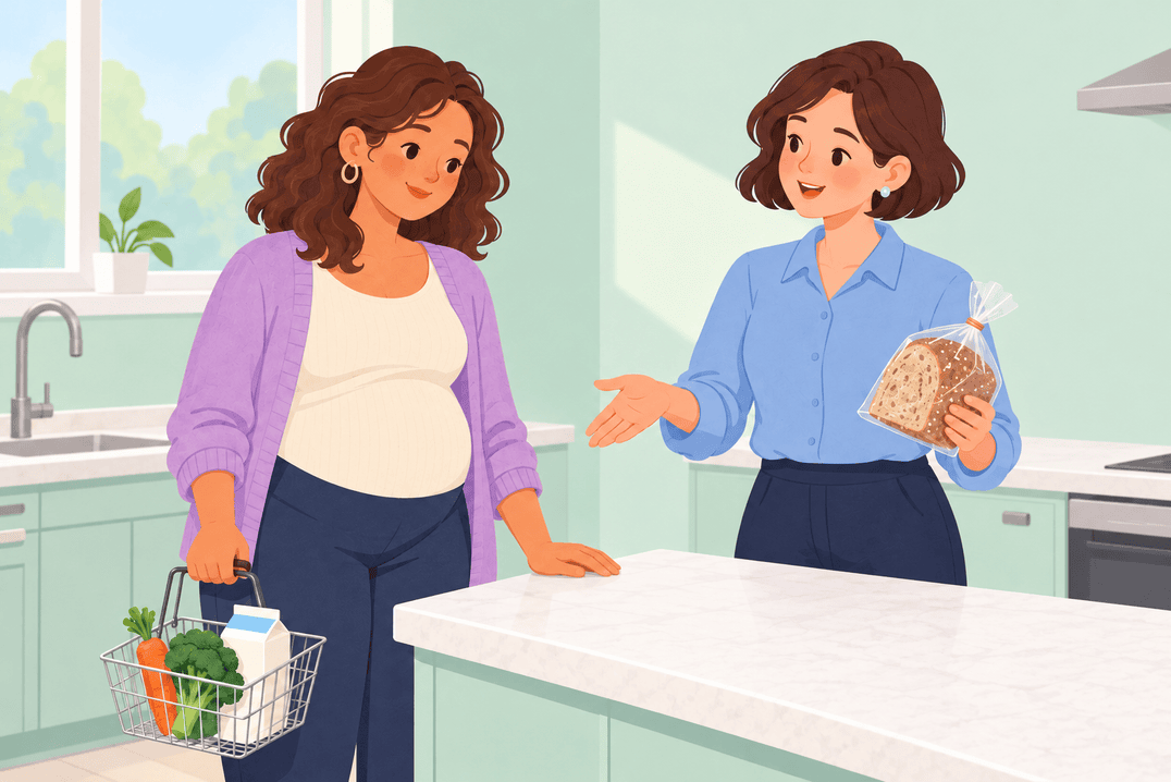 Illustration about gestational diabetes meals