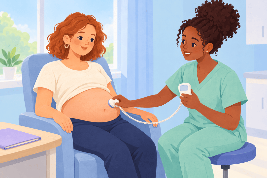 Illustration about high-risk pregnancy care