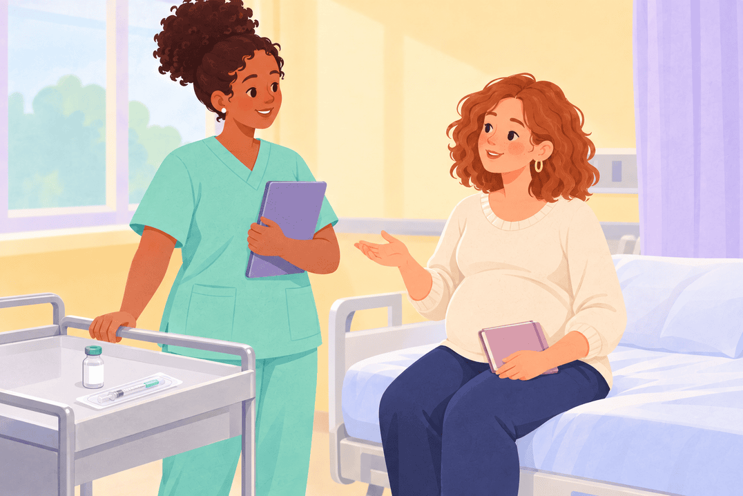 Illustration about steroids before preterm birth