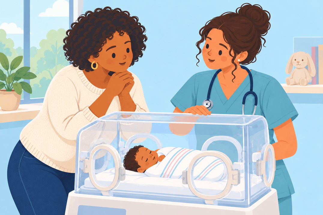 Illustration about preparing for possible neonatal care