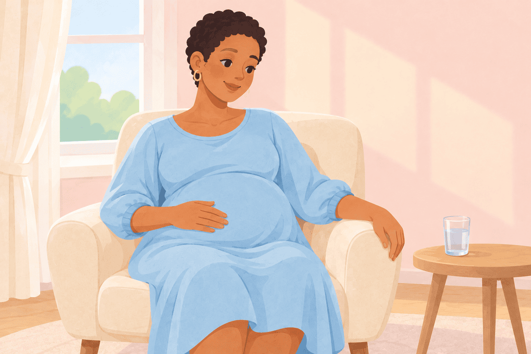 Illustration about braxton hicks contractions