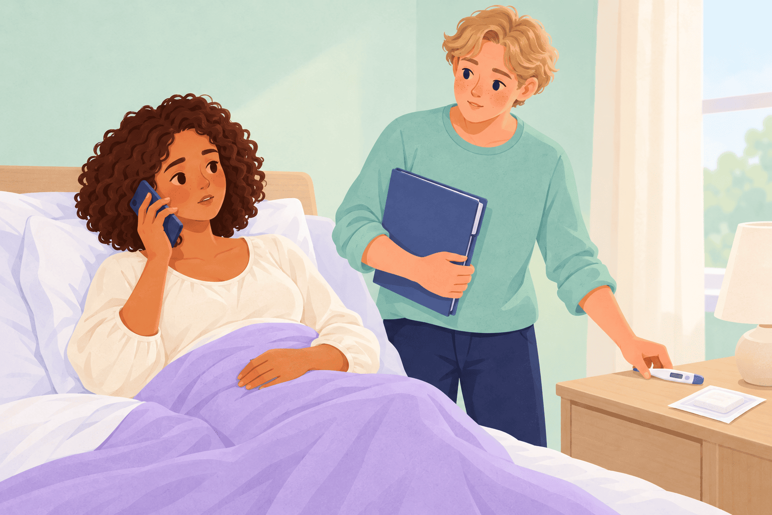Illustration about cesarean infection signs