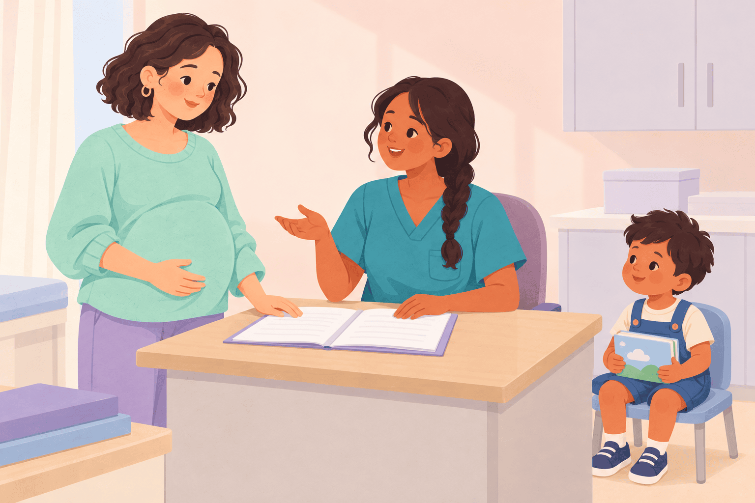 Illustration about vbac conversations